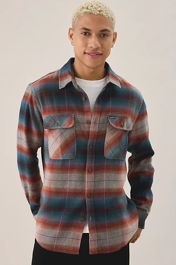 Bowery Long Sleeve Flannel Shirt by Brixton