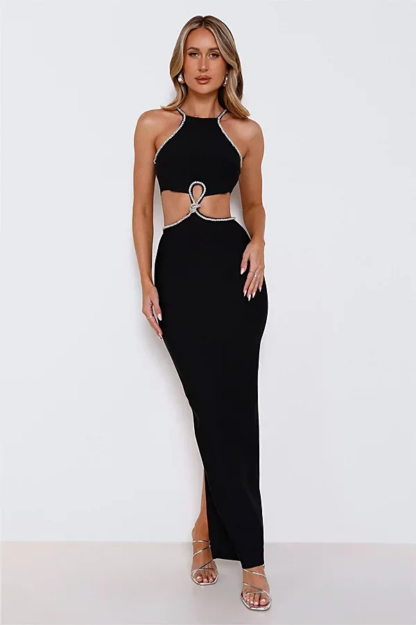 Diamond Charm Bandage Maxi Dress by Hello Molly