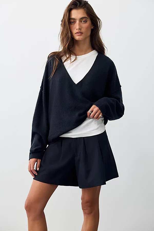 See Me V-Neck Knit Pullover by Free People