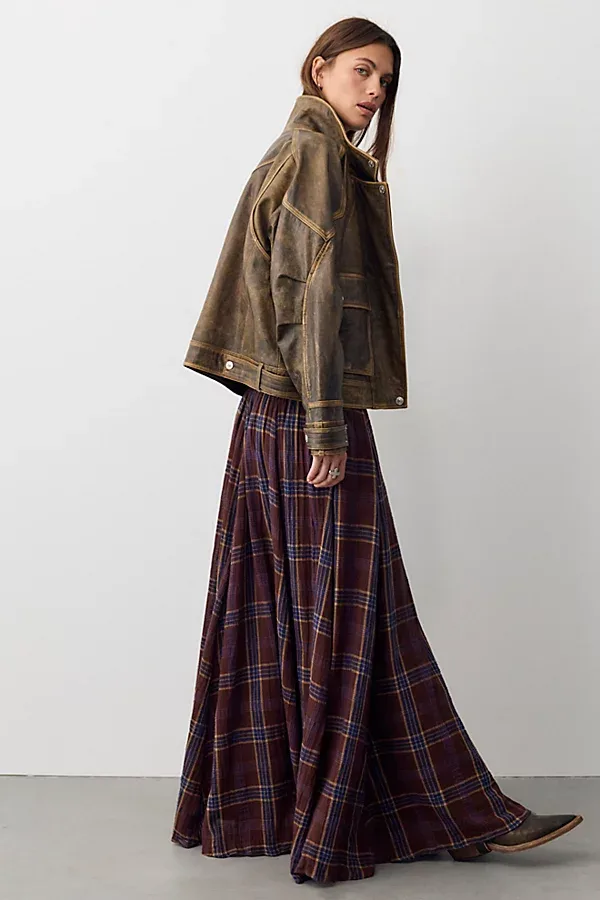 Ives Mid-Rise Pull-On Maxi Skirt by Free People