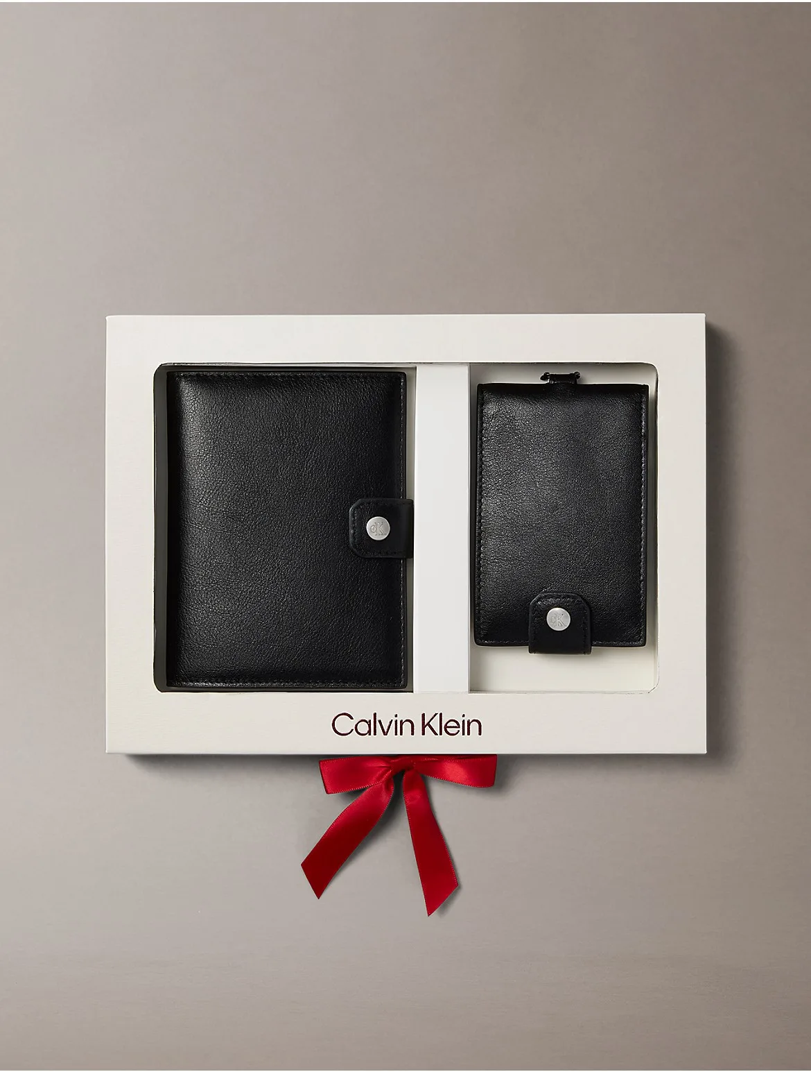 Leather Passport Case + Luggage Tag by Calvin Klein