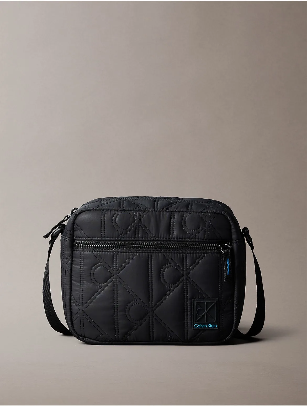 Emblem Logo Puffer Camera Bag by Calvin Klein