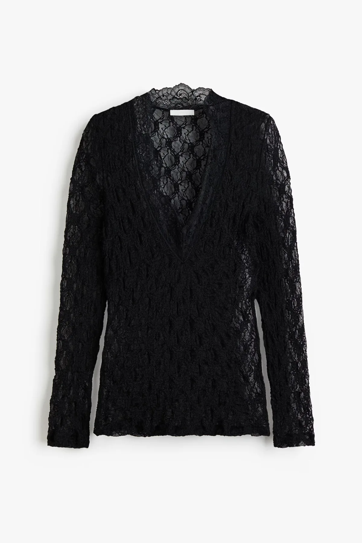 V-Neck Lace Top by H&M