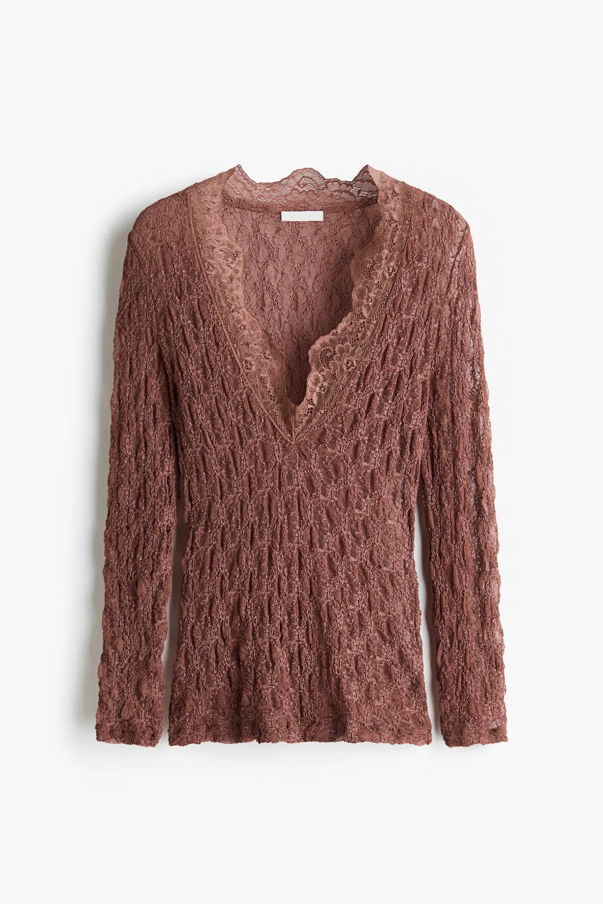 V-Neck Lace Top by H&M