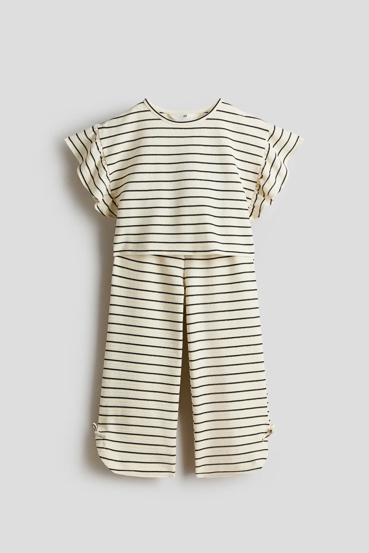 2-Piece Textured Jersey Set by H&M