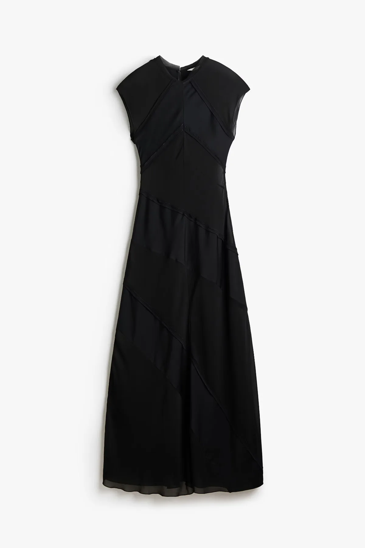 Dual-Fabric Maxi Dress by H&M