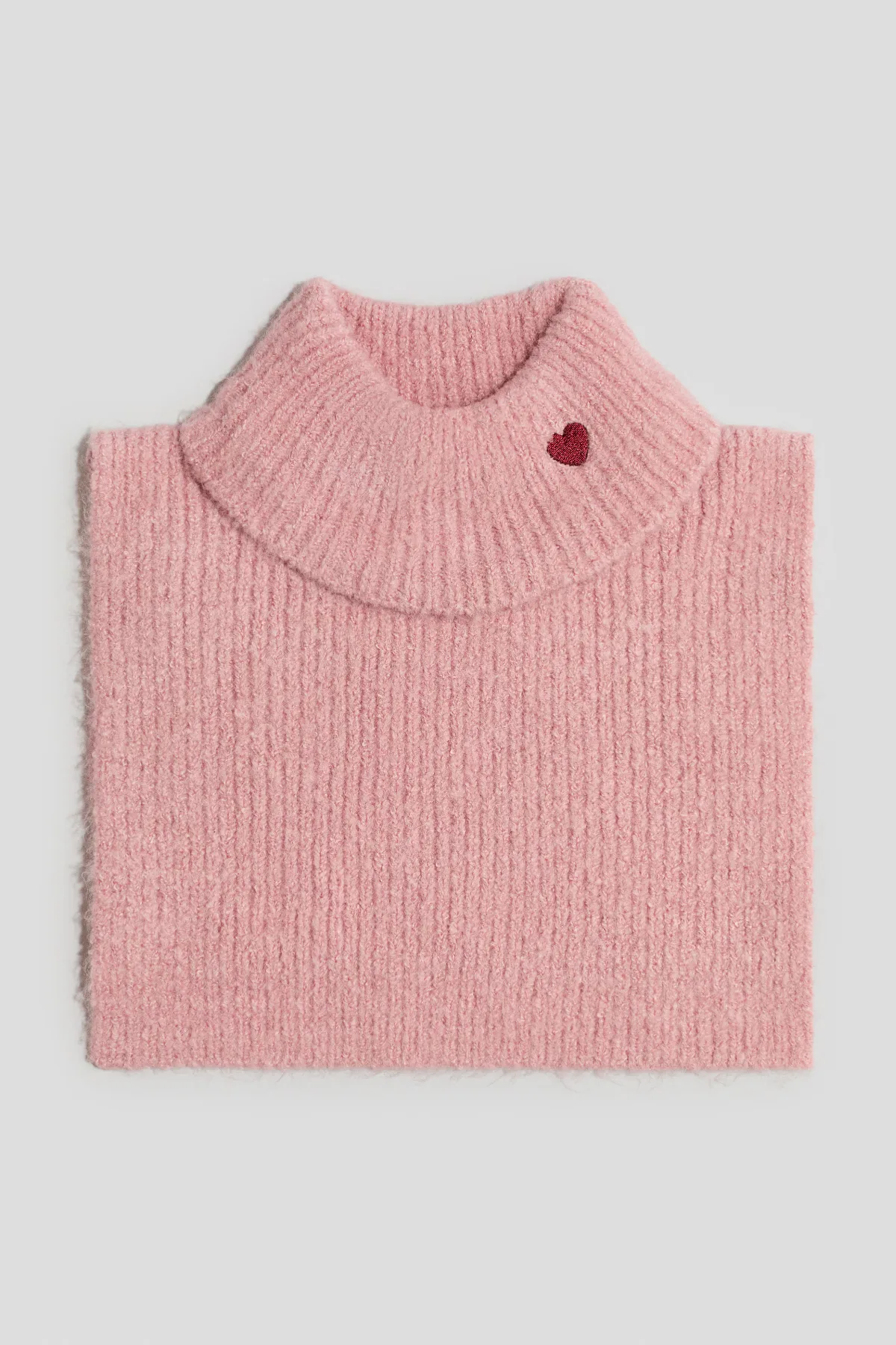 Rib-Knit Neck Warmer with Embroidered Detail by H&M