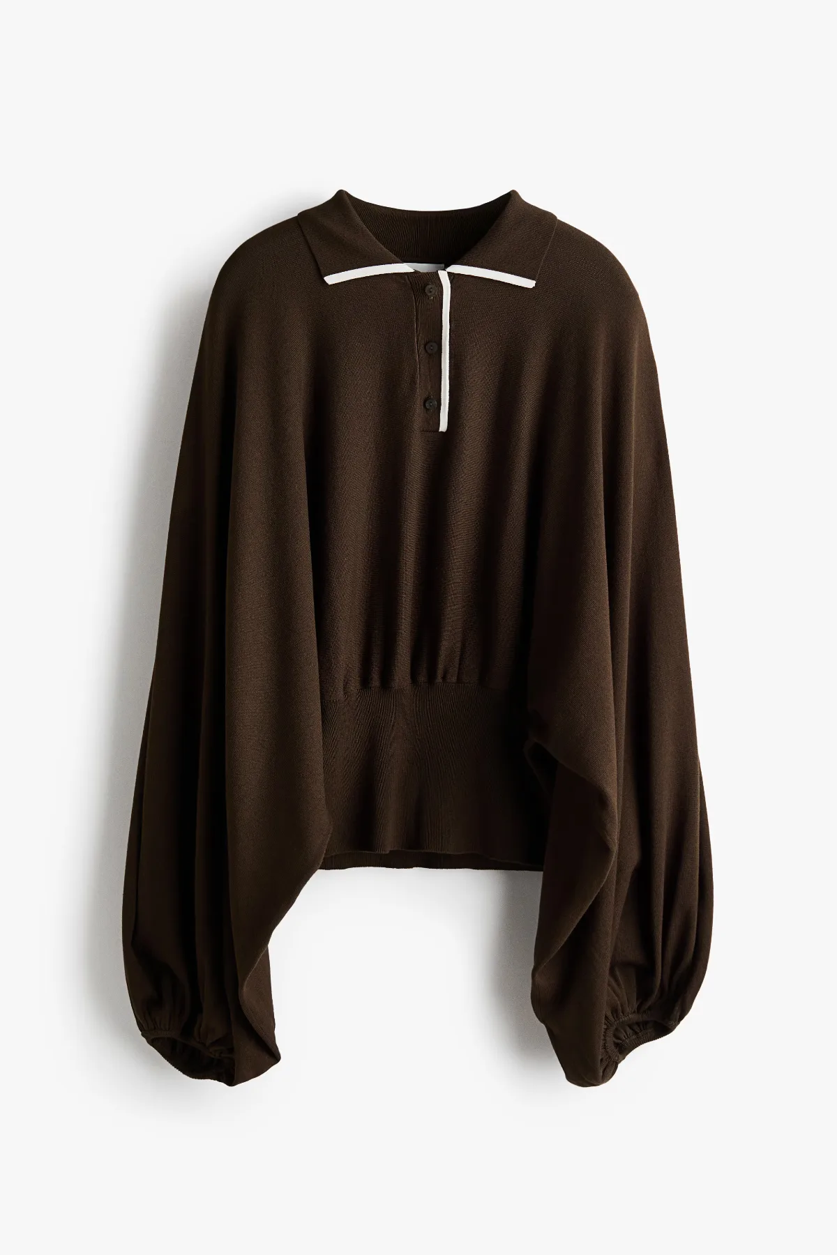 Batwing-Sleeved Polo Jumper by H&M