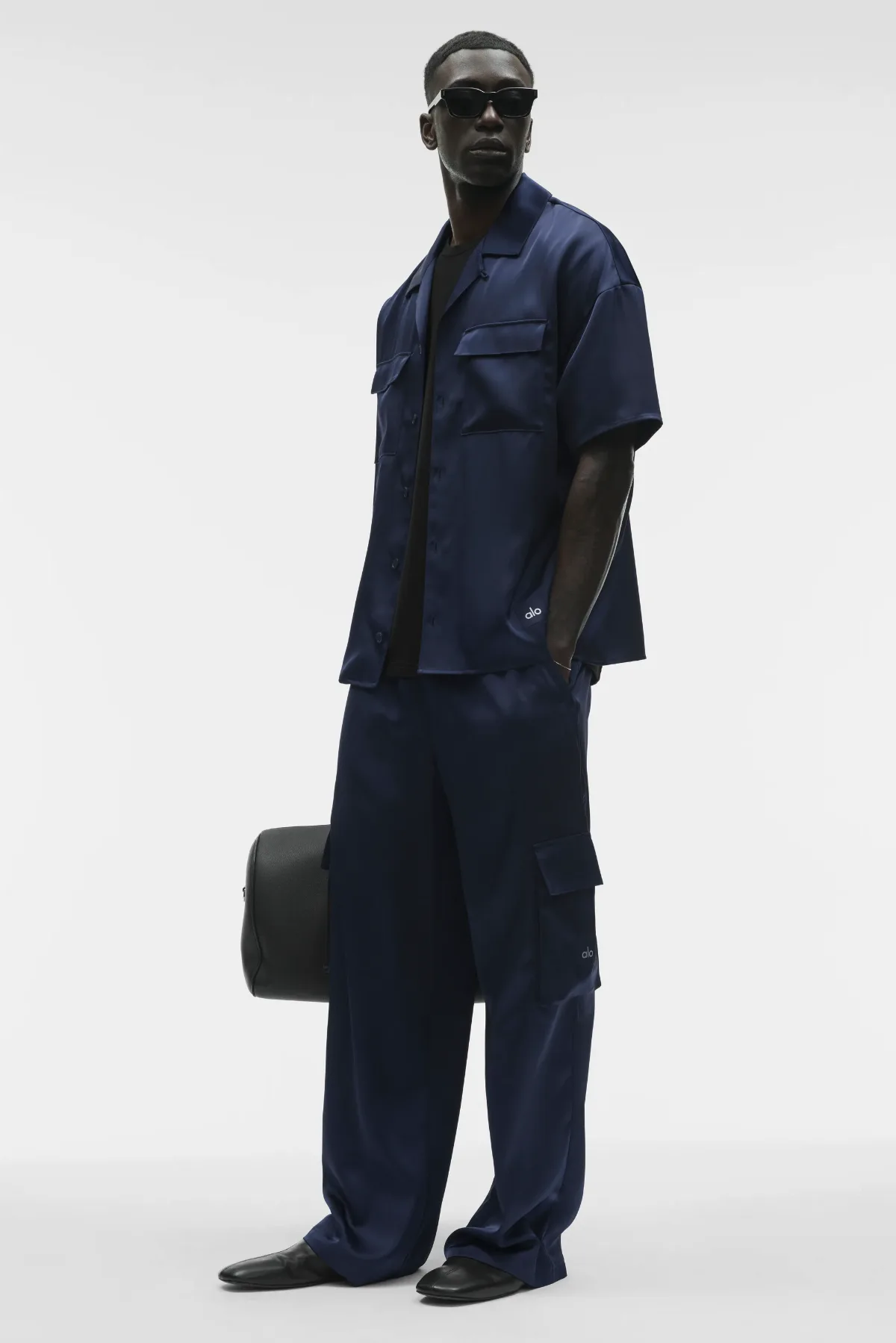 Satin Horizon Straight Leg Cargo Pants by Alo