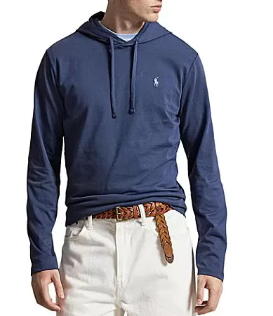 Cotton Jersey Long Sleeve Hoodie by Polo Ralph Lauren