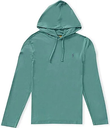Cotton Jersey Long Sleeve Hoodie by Polo Ralph Lauren