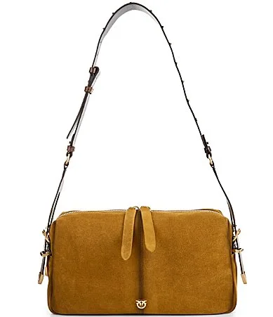 Classic 24 Suede Shoulder Bag by Pinko