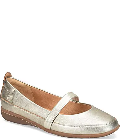 Fianna Leather Mary Jane Slip on Flats by Born