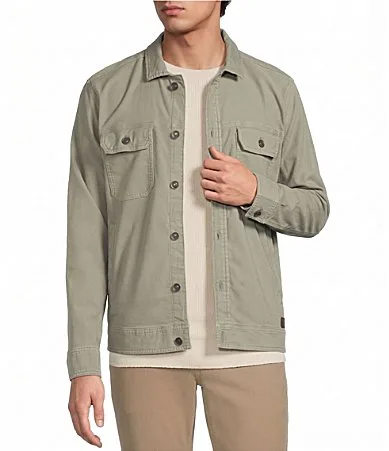 Long Sleeve Solid Overshirt by Rowm