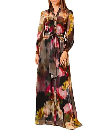 Julia Jordan Long Sleeve Floral Organza Dress by Jordan