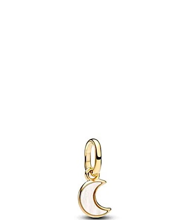 Mother of Pearl Mini Moon Gold Charm by Pandora