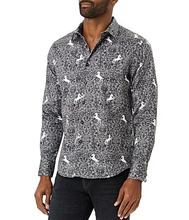 Robert Graham x Rocky 50th Italian Stallion Long Sleeve Woven Shirt by Robert Graham