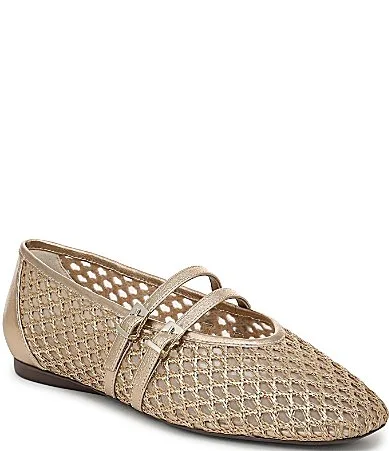 Cayla Mesh Metallic Mary Jane Flats by Naturalizer