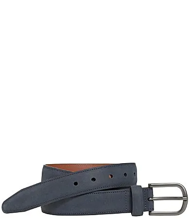 Oiled Contrast Stitched Belt by Johnston & Murphy