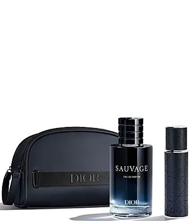 Sauvage Eau De Parfum and Travel Spray Fragrance Holiday 2-Piece Gift Set by Dior