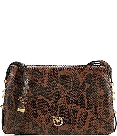 Triplet Mini Python Shoulder Bag by Pinko