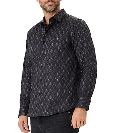 Robert Graham x Rocky 50th Fighting Chance Long Sleeve Woven Shirt by Robert Graham