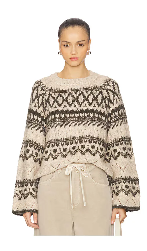 Fairisle Crew Neck Sweater by Sanctuary