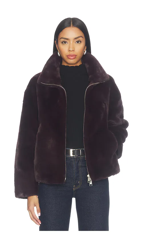 Brooks Faux Fur Coat by Apparis