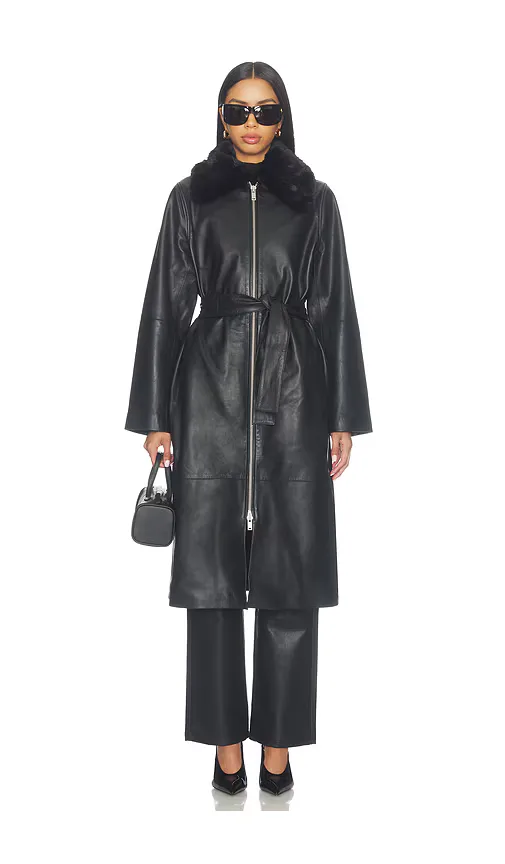 Sajuniper Shearling Coat by Samsoe Samsoe