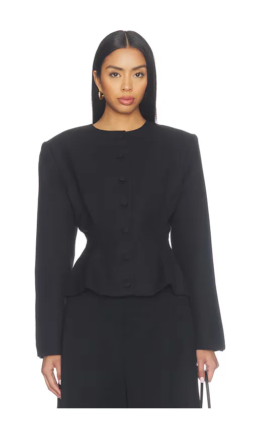 Wool Contoured Jacket by Aexae