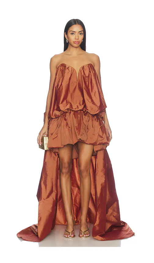 Arlene Draped Runway Gown by Aknvas