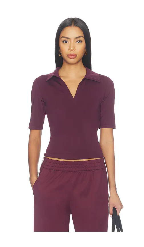 Beyond Yoga Sport Active V-Neck Polo Top by Beyond Yoga