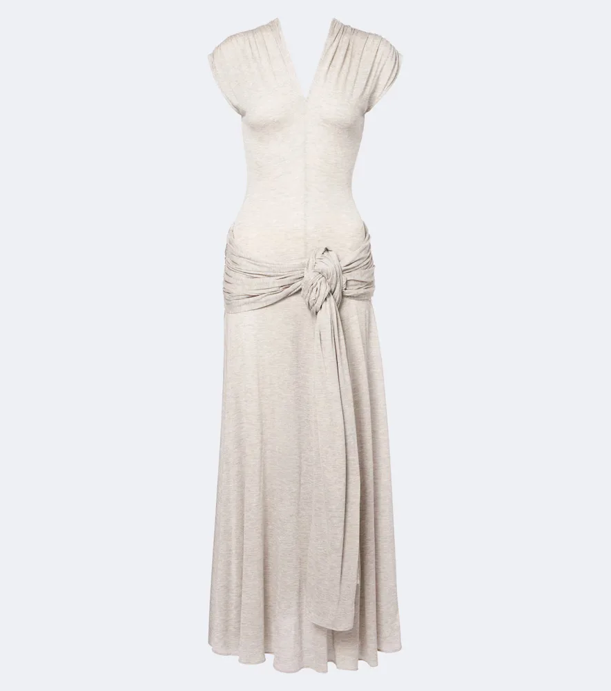 Draped Jersey Maxi Dress by JW Anderson