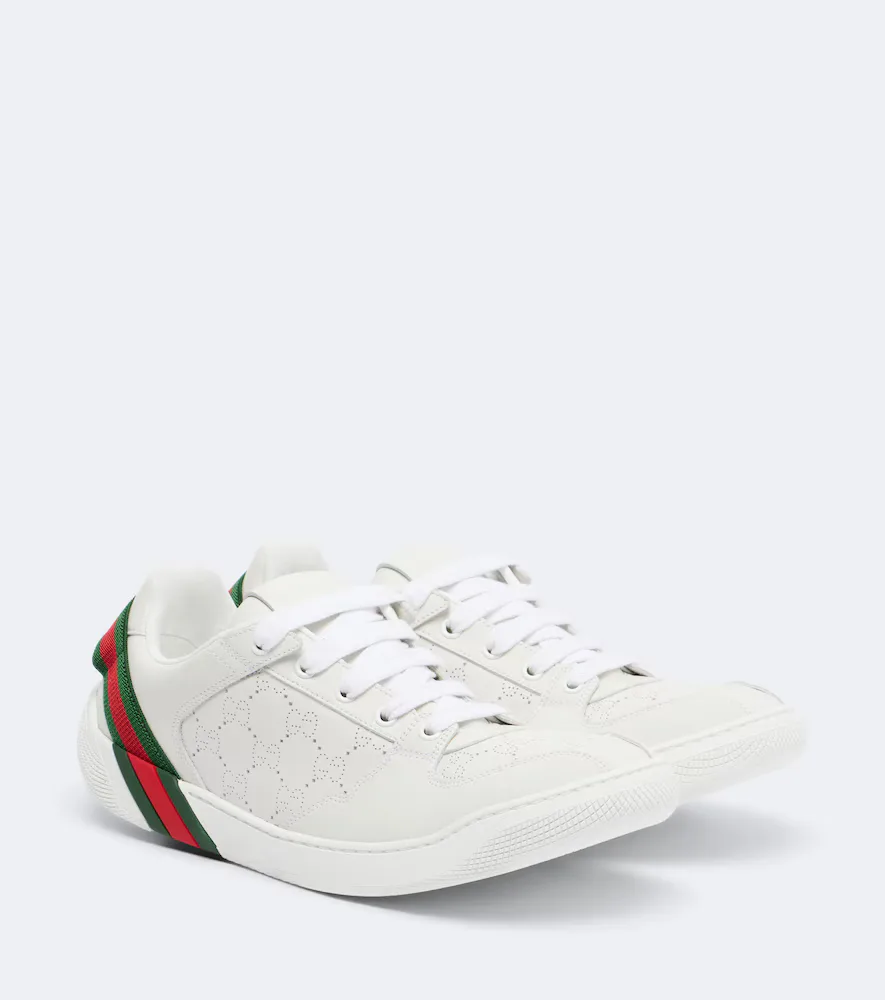 Screener GG Leather Sneakers by Gucci