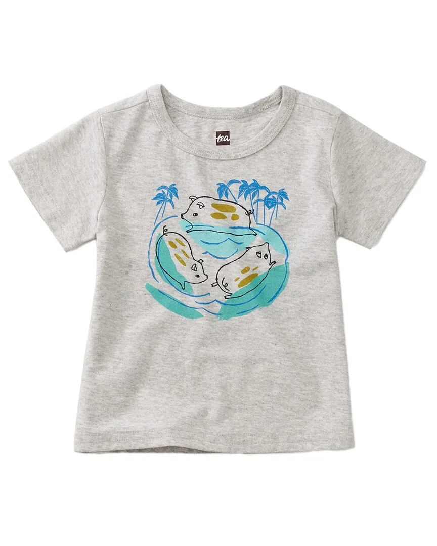 Swimming Pigs Graphic T-Shirt by Tea Collection