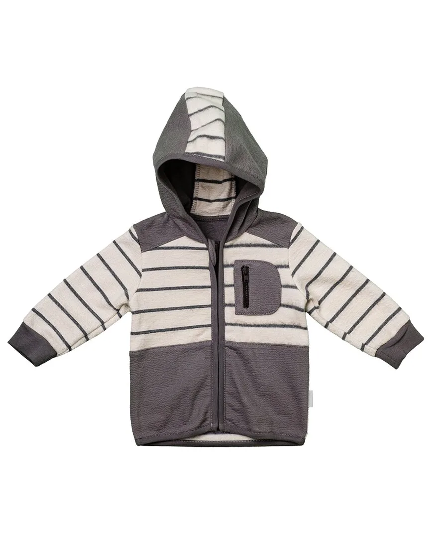 Striped Zip-Up Hoodie by Andywawa