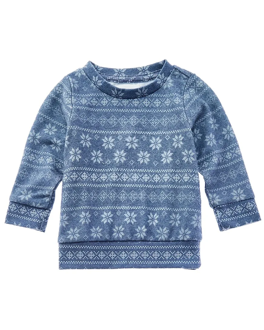 Indigo Fair Isle Pullover by Sol Angeles