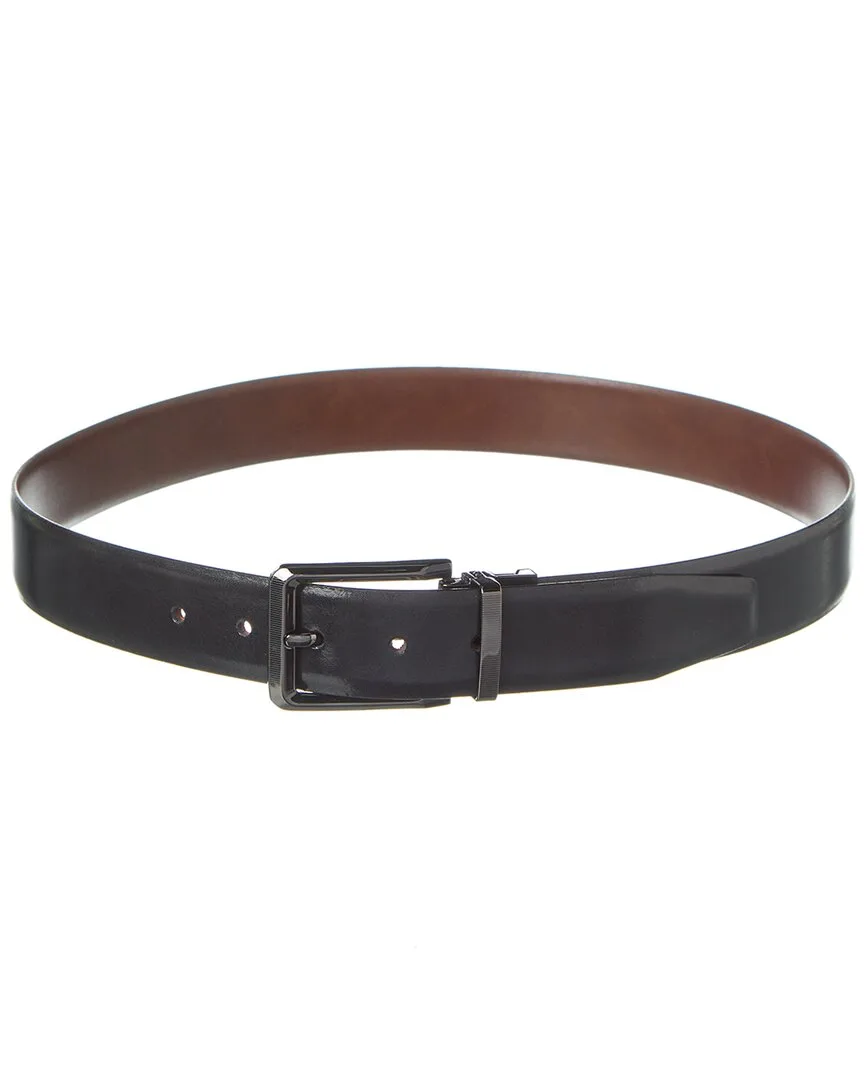 Marbelized Reversible Leather Belt by Hart Schaffner & Marx