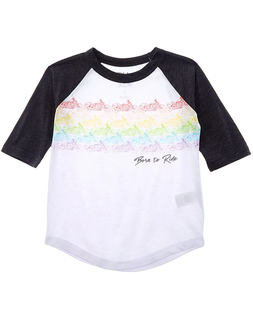 Born to Ride Raglan Baseball T-Shirt by Chaser