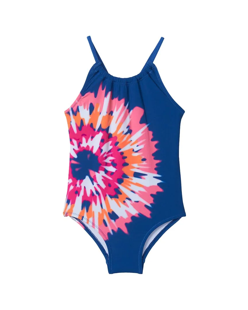 Shibori Tie-Dye Gather Front Swimsuit by Hatley