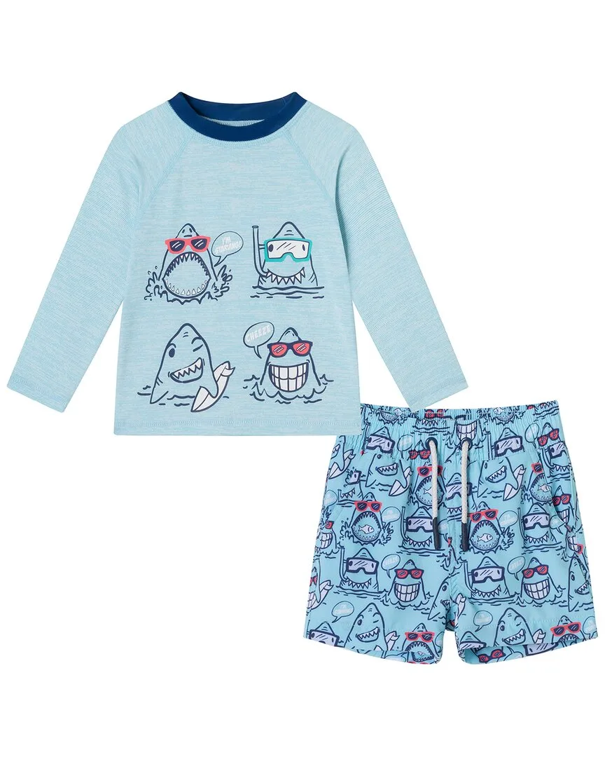 Rashguard & Board Short Set by Andy & Evan