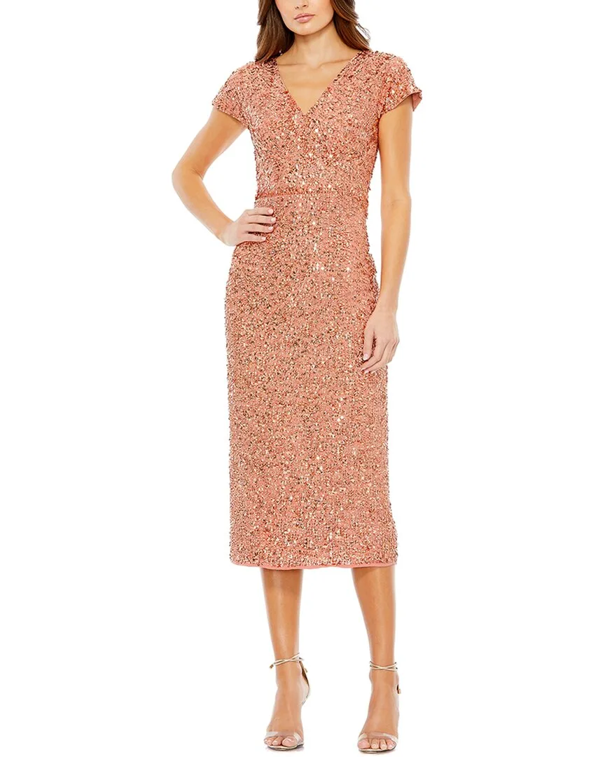 Mac Duggal Sequined Wrap Dress by M.A.C.