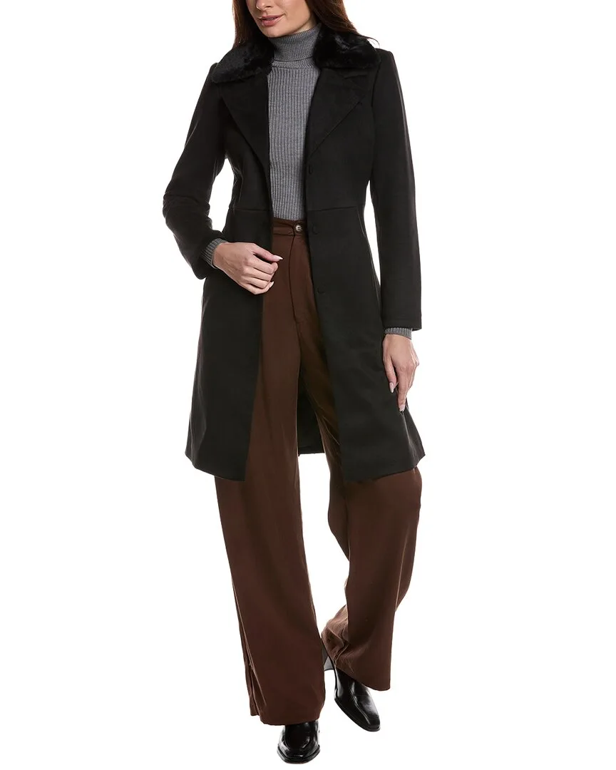 Faux Suede Trench Coat by Ellen Tracy