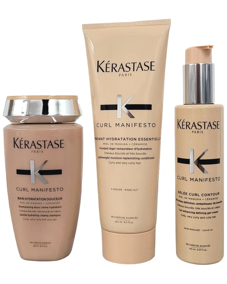 Curl Manifesto Hydrating Shampoo Trio by Krastase