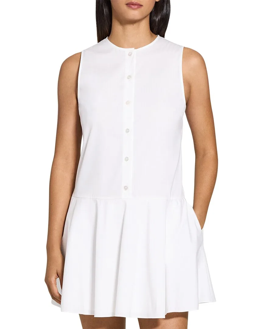 Sleeveless Ruffle Hem Dress by Theory