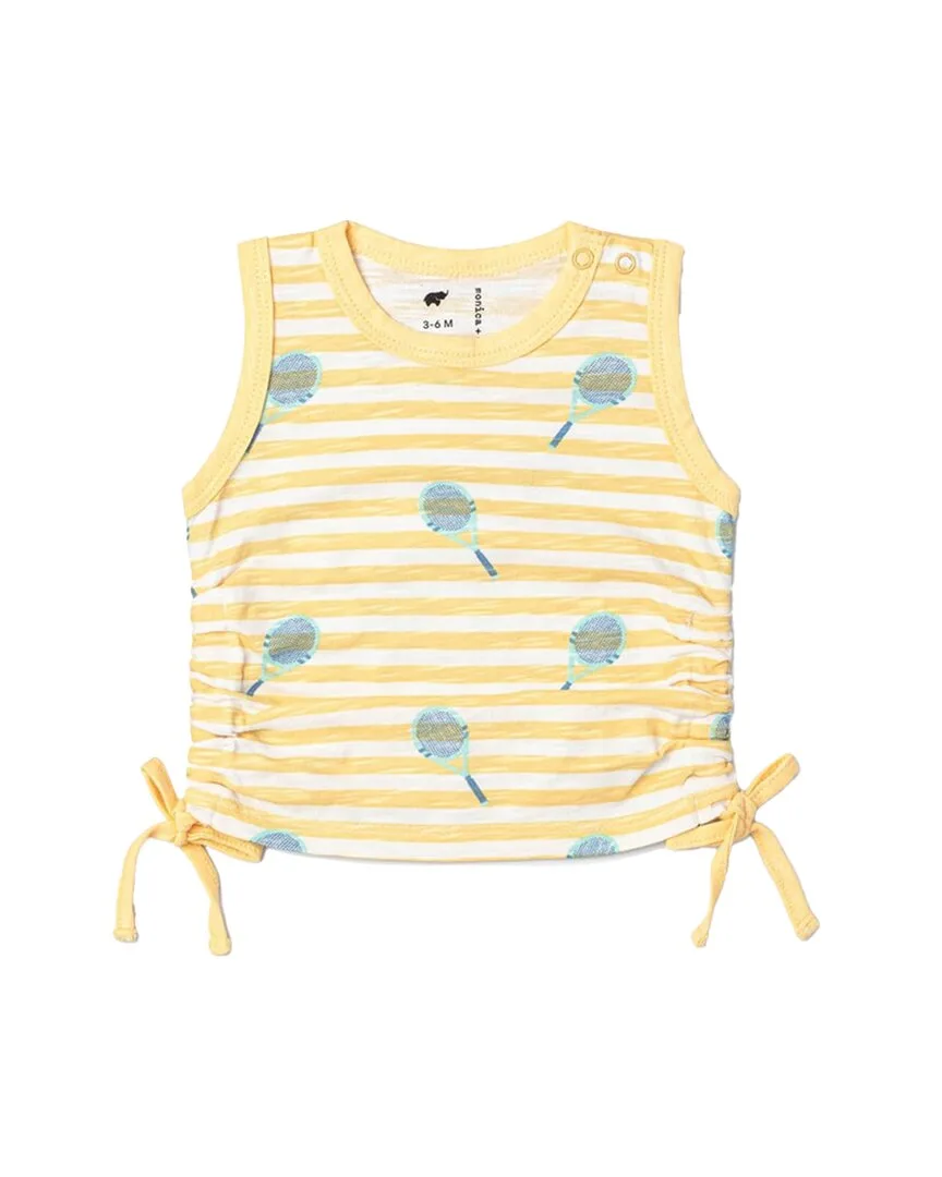 Side Tie Tank Top by Monica  Andy
