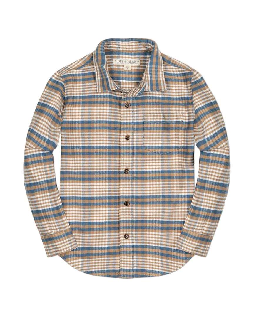 Single-Pocket Flannel Shirt by Hope & Henry