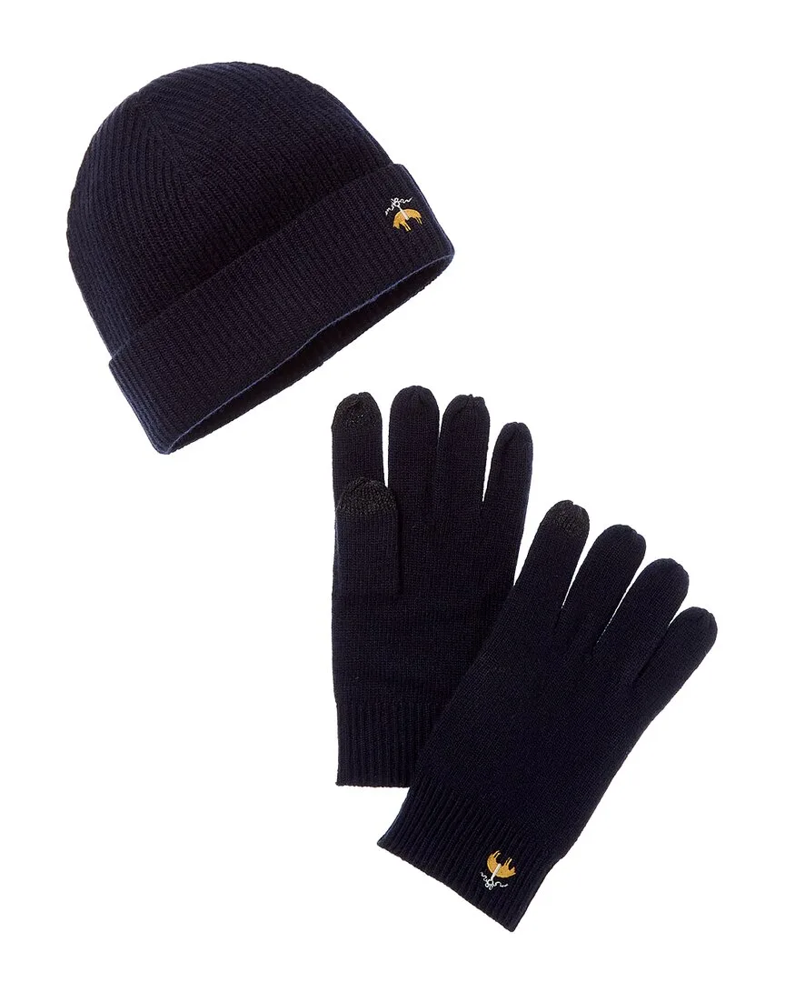 2Pc Wool & Cashmere-Blend Hat & Gloves Set by Brooks Brothers