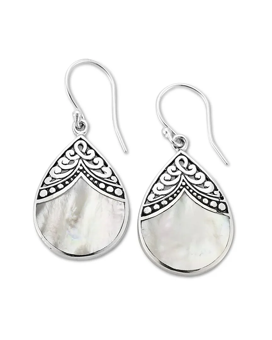 Silver Pearl Earrings by Samuel B