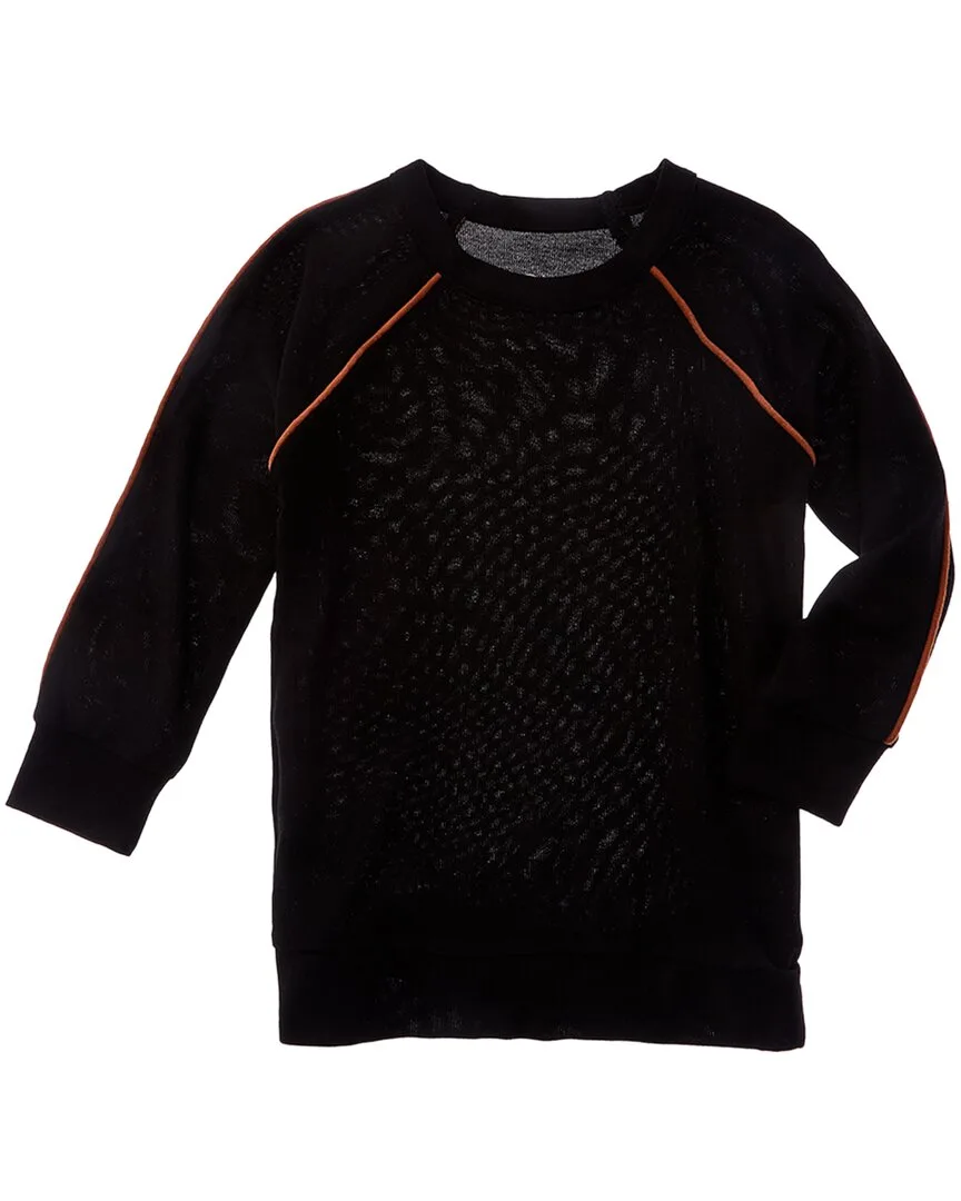 Cozy Knit Piping Raglan Pullover